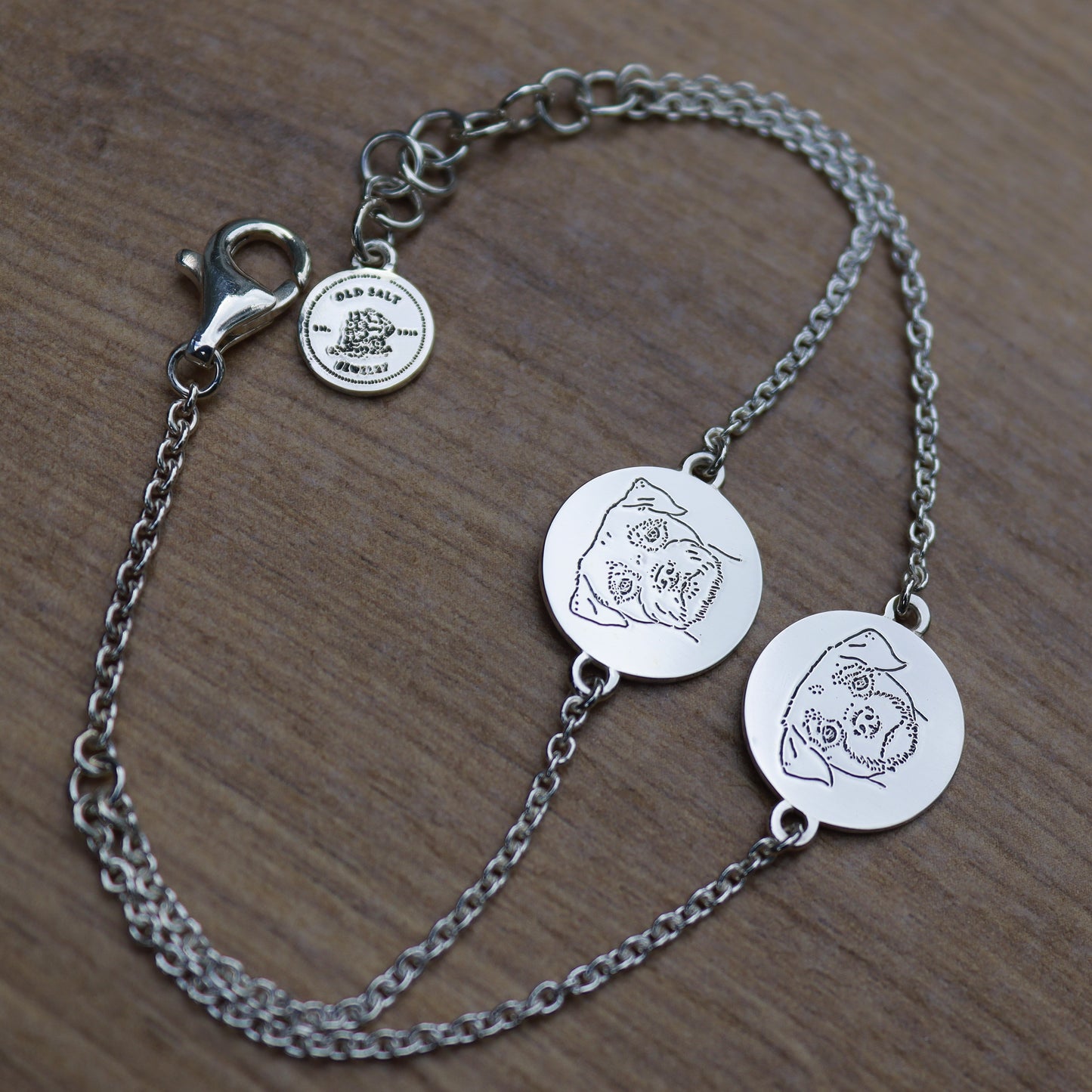 Double Pet Portrait Bracelet