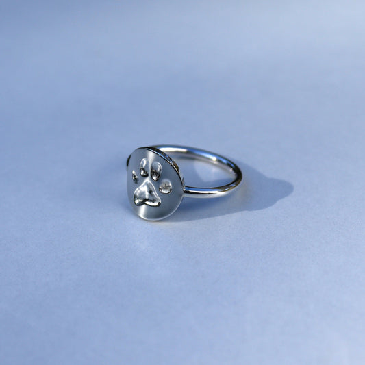 Custom Paw Print Ring