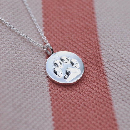 Custom Paw Print Pendant